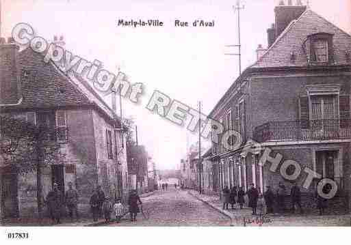 Ville de MARLYLAVILLE, carte postale ancienne