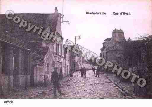 Ville de MARLYLAVILLE, carte postale ancienne