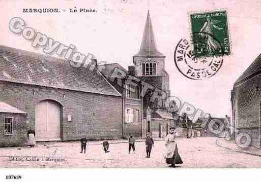 Ville de MARQUION, carte postale ancienne