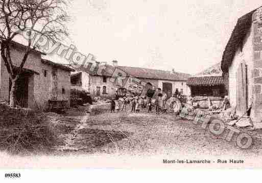 Ville de MONTLESLAMARCHE, carte postale ancienne