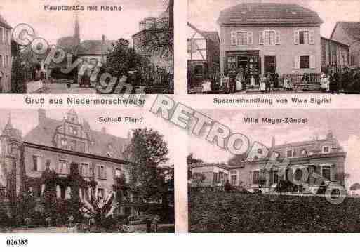 Ville de MORSCHWILLERLEBAS, carte postale ancienne