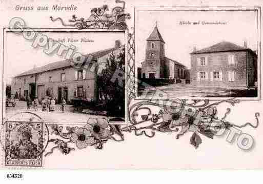 Ville de MORVILLESURNIED, carte postale ancienne Ville de MORVILLESURNIED, carte postale ancienne