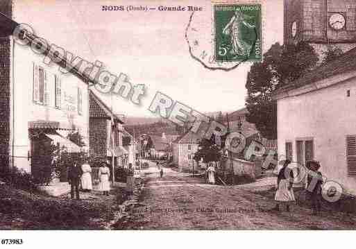 Ville de NODS, carte postale ancienne