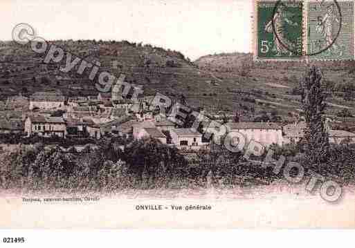 Ville de ONVILLE, carte postale ancienne
