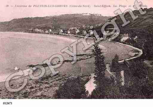 Ville de PLESTINLESGREVES, carte postale ancienne