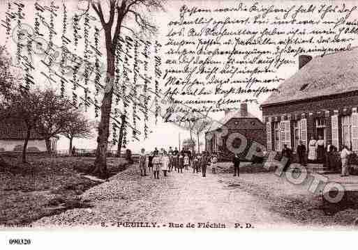 Ville de POEUILLY, carte postale ancienne
