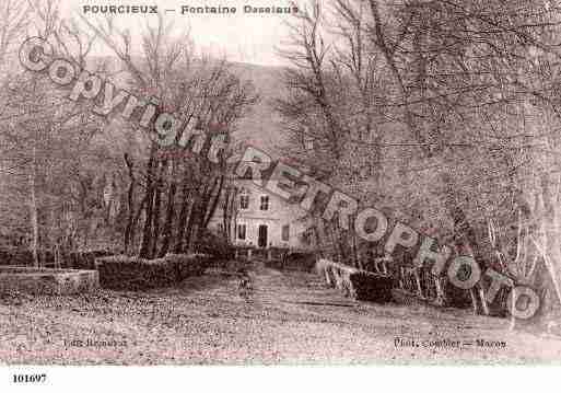 Ville de POURCIEUX, carte postale ancienne