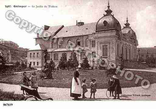 Ville de QUIMPER, carte postale ancienne