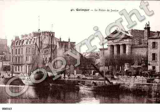 Ville de QUIMPER, carte postale ancienne