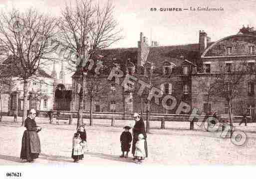 Ville de QUIMPER, carte postale ancienne