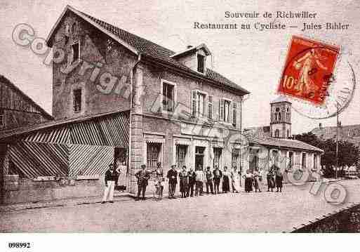 Ville de RICHWILLER, carte postale ancienne