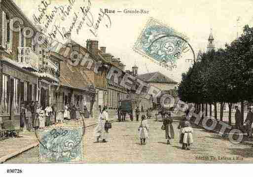 Ville de RUE, carte postale ancienne