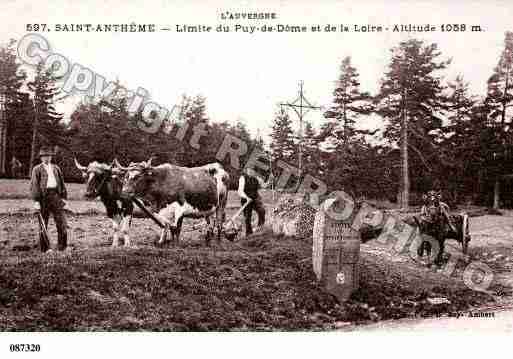 Ville de SAINTANTHEME, carte postale ancienne