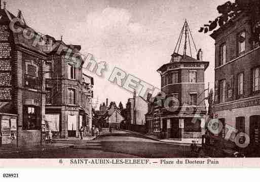 Ville de SAINTAUBINLESELBEUF, carte postale ancienne