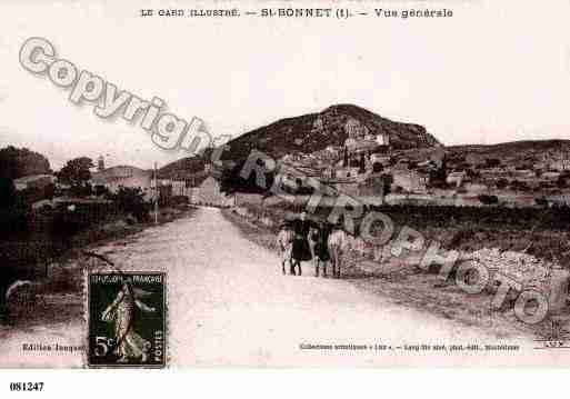 Ville de SAINTBONNETDUGARD, carte postale ancienne Ville de SAINTBONNETDUGARD, carte postale ancienne