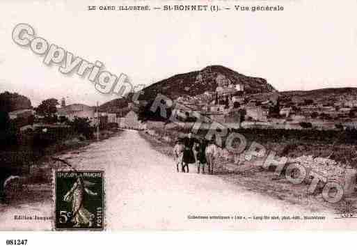 Ville de SAINTBONNETDUGARD, carte postale ancienne