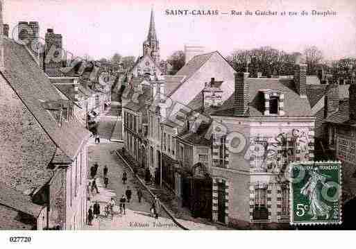 Ville de SAINTCALAIS, carte postale ancienne