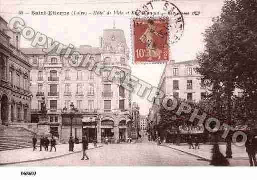 Ville de SAINTETIENNE, carte postale ancienne