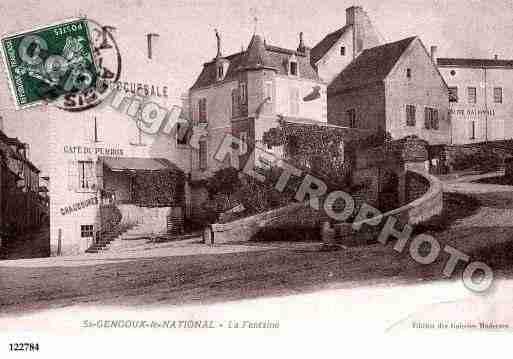 Ville de SAINTGENGOUXLENATIONAL, carte postale ancienne