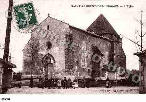 Ville de SAINTLAURENTDESHOMMES, carte postale ancienne