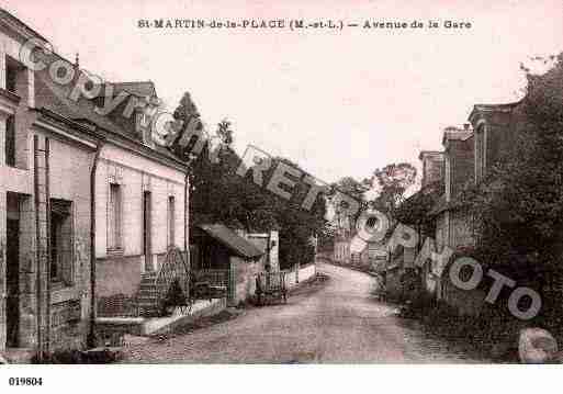 Ville de SAINTMARTINDELAPLACE, carte postale ancienne