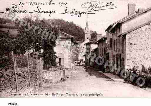 Ville de SAINTPRIESTTAURION, carte postale ancienne