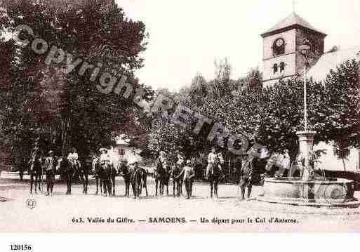 Ville de SAMOENS, carte postale ancienne