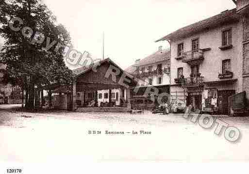 Ville de SAMOENS, carte postale ancienne