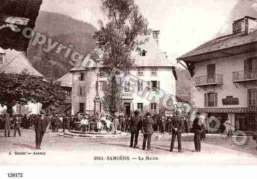 Ville de SAMOENS, carte postale ancienne