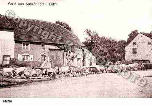 Ville de SARRALTROFF, carte postale ancienne