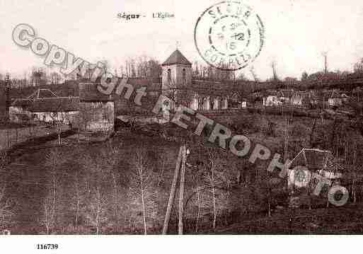 Ville de SEGURLECHATEAU, carte postale ancienne