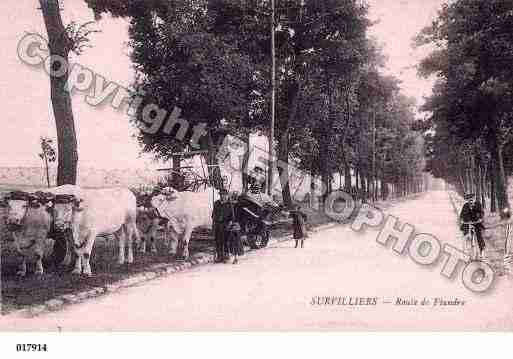 Ville de SURVILLIERS, carte postale ancienne