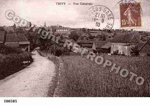 Ville de TRIVY, carte postale ancienne
