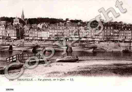 Ville de TROUVILLESURMER, carte postale ancienne