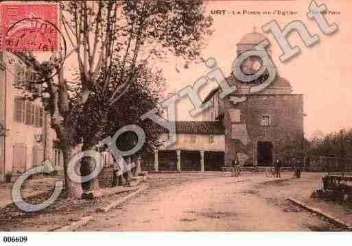 Ville de URT, carte postale ancienne