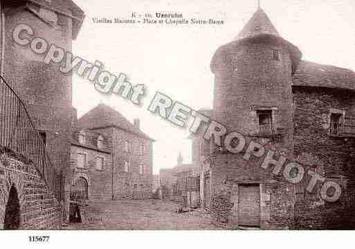 Ville de UZERCHE, carte postale ancienne