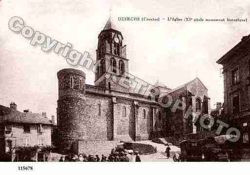 Ville de UZERCHE, carte postale ancienne