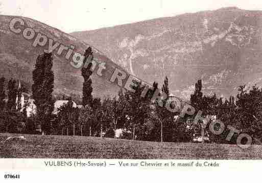 Ville de VULBENS, carte postale ancienne