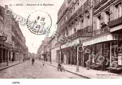 Ville de AGEN, carte postale ancienne