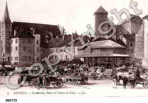 Ville de ANNECY, carte postale ancienne