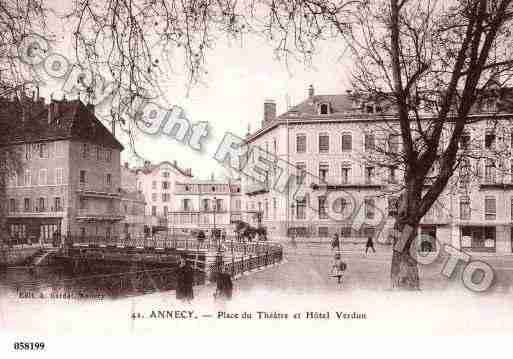 Ville de ANNECY, carte postale ancienne