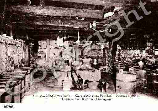 Ville de AUBRAC, carte postale ancienne