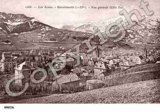 Ville de BARCELONNETTE, carte postale ancienne