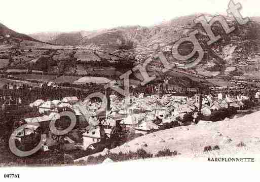 Ville de BARCELONNETTE, carte postale ancienne