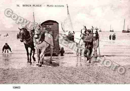 Ville de BERCK, carte postale ancienne