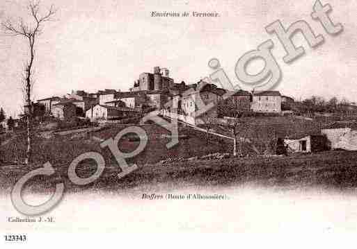 Ville de BOFFRES, carte postale ancienne