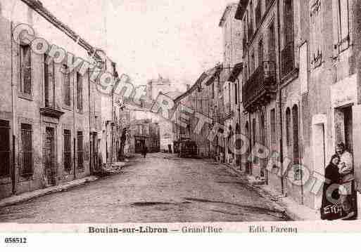 Ville de BOUJANSURLIBRON, carte postale ancienne