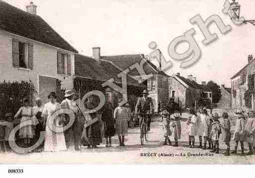 Ville de BRECY, carte postale ancienne