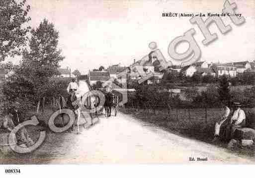 Ville de BRECY, carte postale ancienne