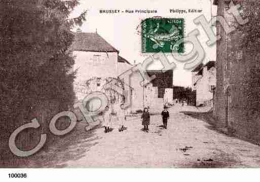 Ville de BRUSSEY, carte postale ancienne